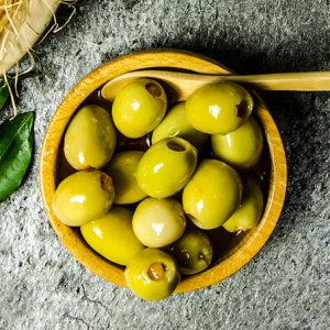 Portakallı Yeşil Zeytin (1 kg)